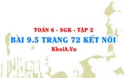 Bài 9.5 trang 72 Toán 6 Tập 2 Kết nối tri thức